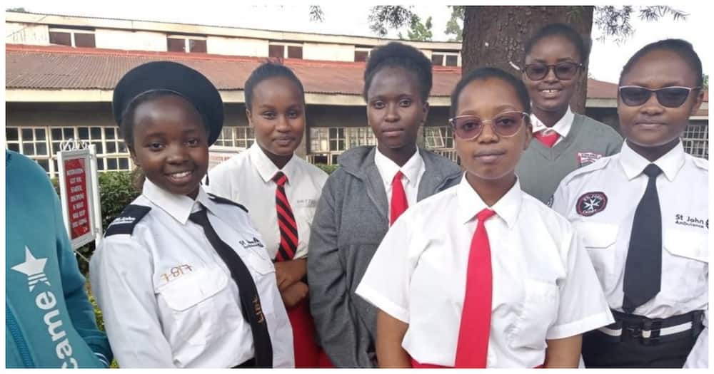 Group of kind student from Kyieni Girls.
