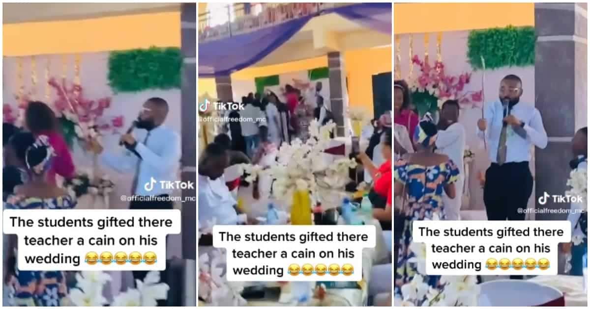 Drama at Wedding as Secondary School Students Give Their Teacher Cane as  Gift - Tuko.co.ke