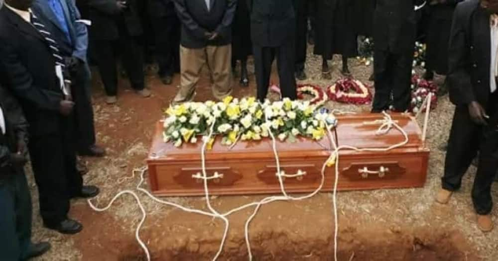 Deadman in a coffin ready to be berries. Photo: Getty Images.