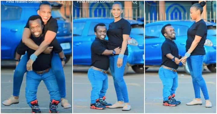 Small Statured Man Shows Off His Tall Fine Wife In Viral Photos Stun Many May God Keep You