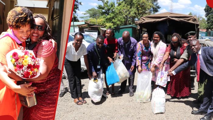 International Women's Day: Jane Mugoh Visits Inmates at Thika Prison, Gives Sanitary Towels