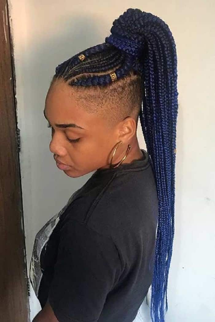 20 cornrows with shaved sides hairstyles that are stylish Tuko.co.ke