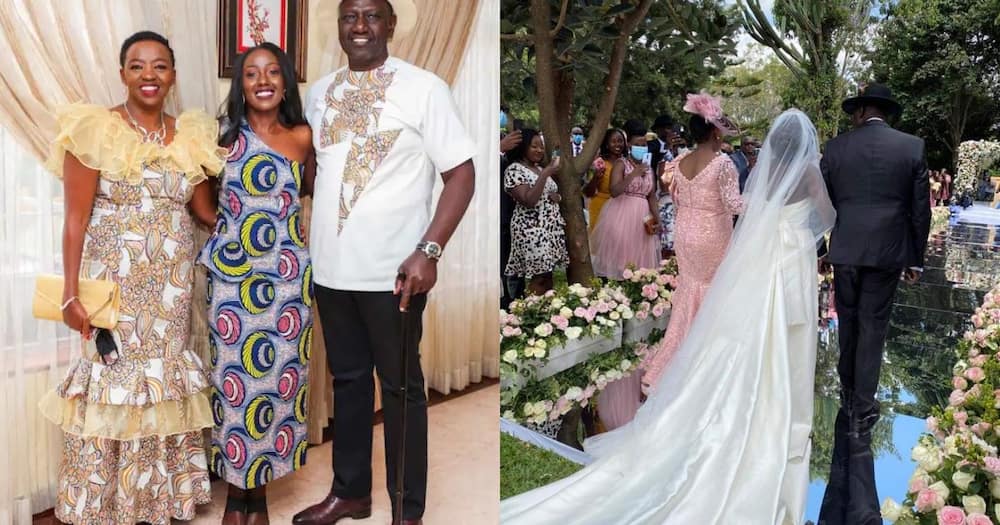 June Ruto Majestically Arrives at Wedding Venue Moments Before Marrying Nigerian Lover