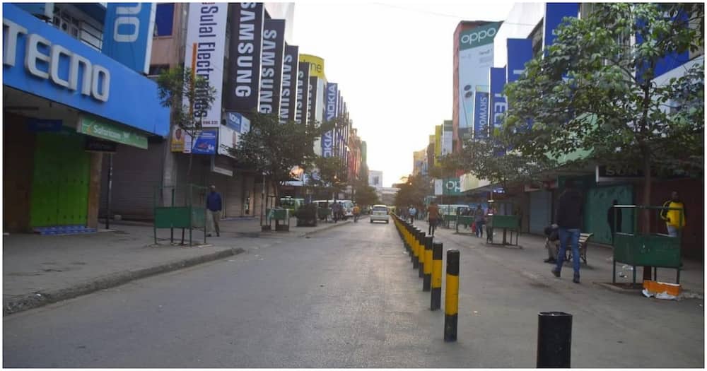 Nairobi CBD streets remained empty, businesses closed due to Azimio protests.