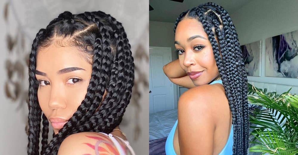 20 trendy burgundy knotless braids you should try out in 2023 