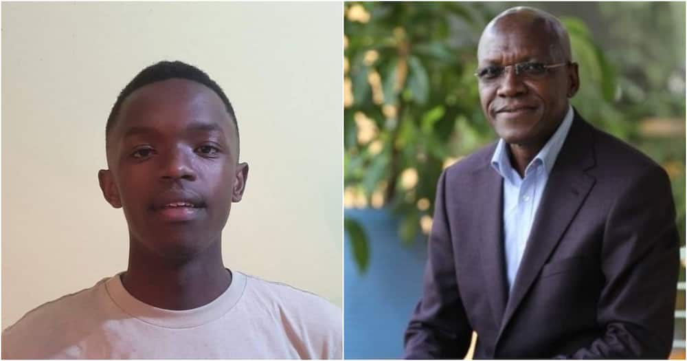 Photo collage of Boni Khalwale and his Son Engine Khalwale who will be studying Bachelor of Science.