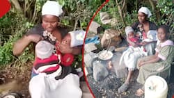 Bomet: Video of Hungry, Homeless Woman Feeding Twin Babies Along the Road Touches Kenyans