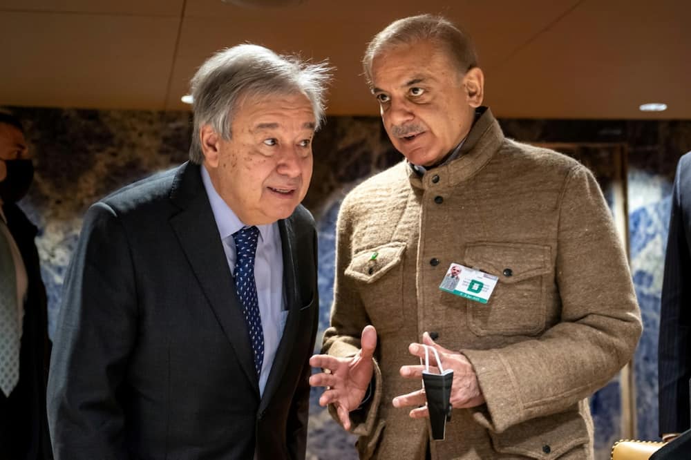 UN Secretary-General Antonio Guterres and Pakistan's Prime Minister Shehbaz Sharif co-hosted the conference in Geneva