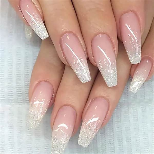 ombre coffin nail designs