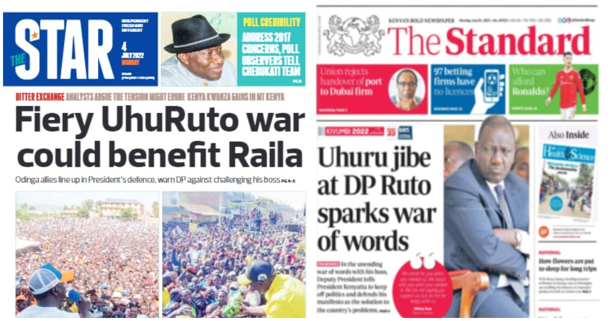 Kenyan Newspapers Review For July 4: William Ruto Denies Having Bad ...