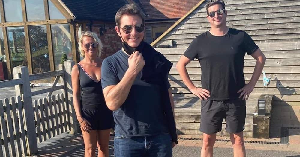 Tom Cruise landed in the family's compound.