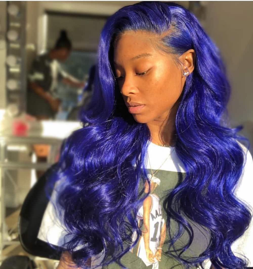 20 best blue hair for dark skin hairstyles, designs, ideas 2021 - Tuko.co.ke