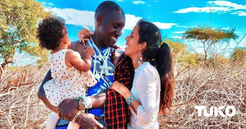 Maasai man who married Italian woman says the wife is not a good cook: "But I love her"