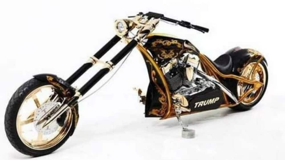 It is one of the few bikes in the world with real gold body.
Photo source: Insider