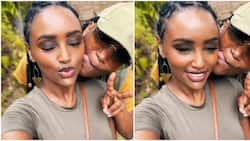 Fena Gitu Shares Cosy Photo with Michelle Ntalami after Refuting Relationship Claims: "Hi Baby"