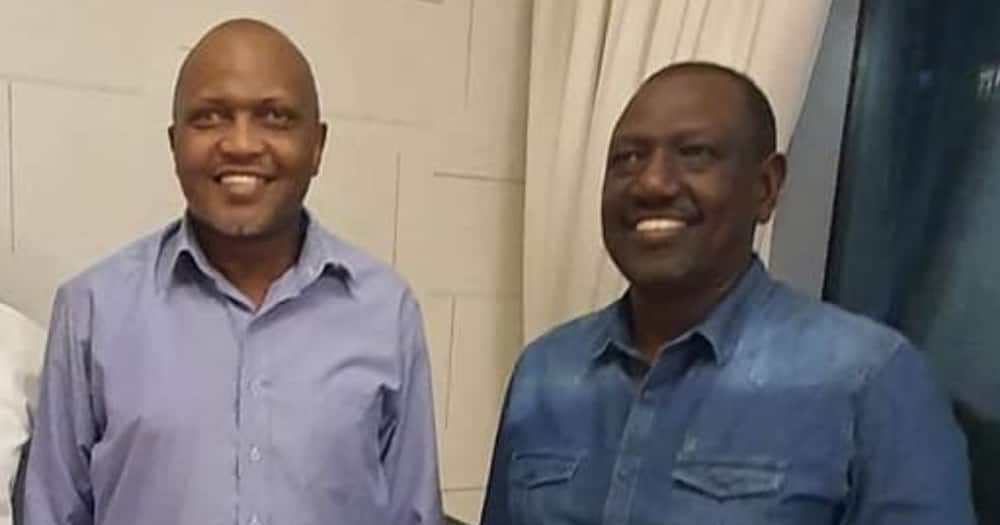 Moses Kuria (l)was a member of the hustler nation.
