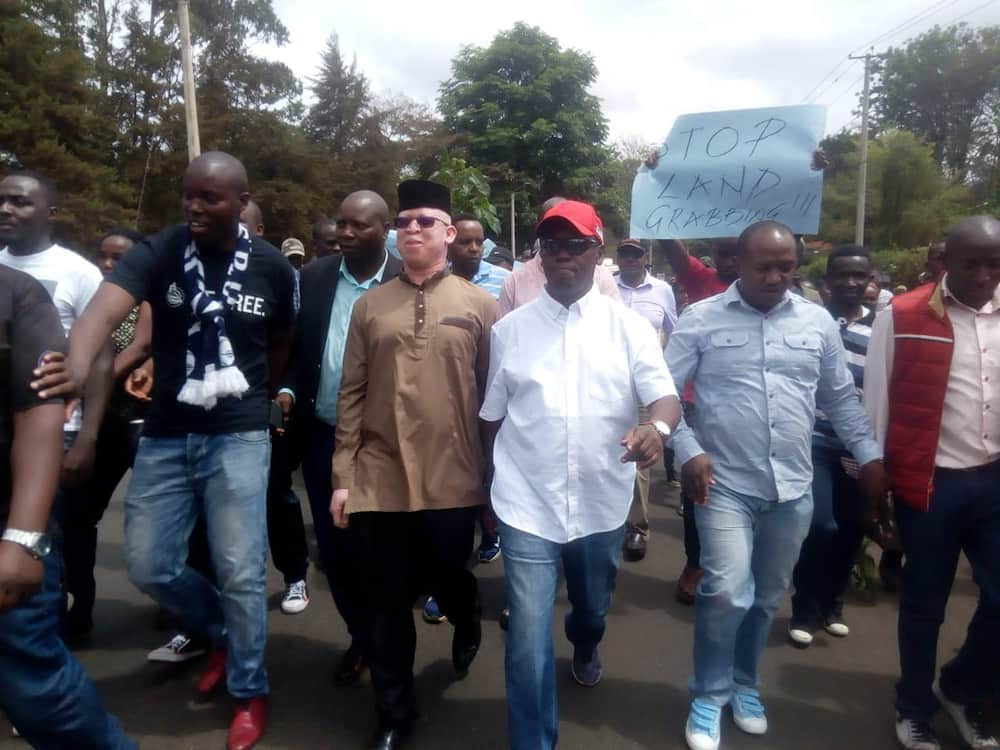 Ex-Kiambu governor William Kabogo leads demos over alleged grabbing of institute's land