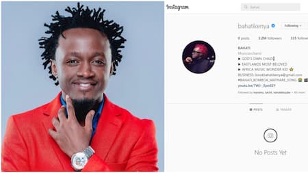 Bahati Leaves Fans Puzzled After Deleting All Posts on Instagram Months After Losing Election