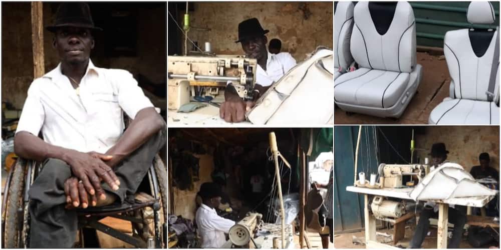 Mudi Solomon: Meet physically-challenged man who makes beautiful furniture