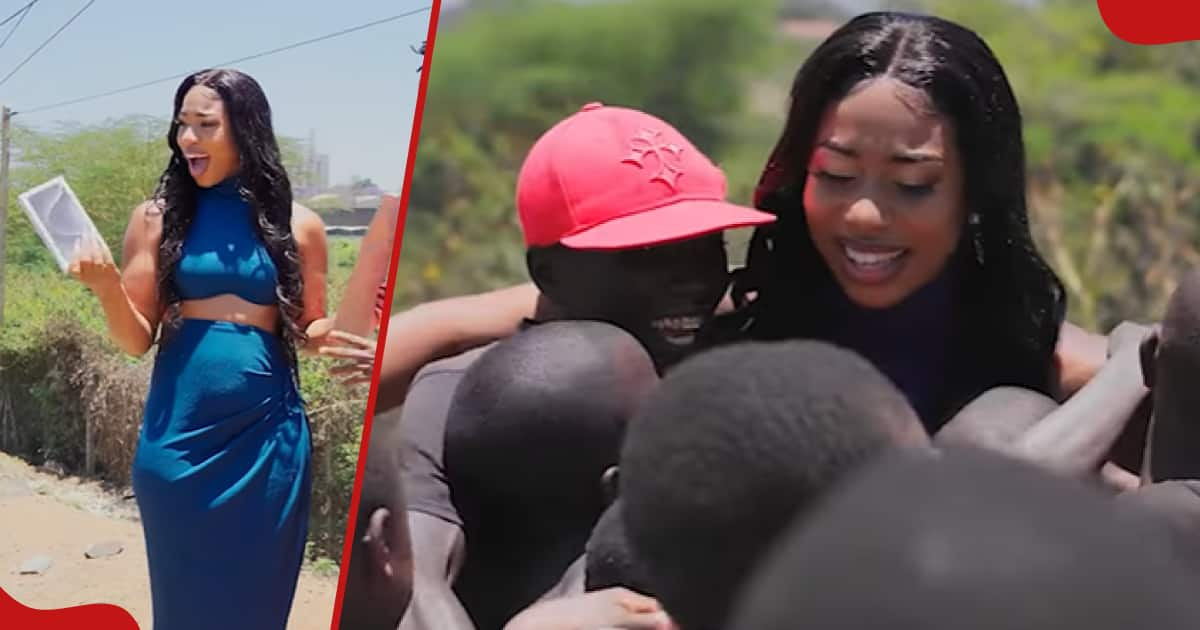 Diana Marua Tearfully Embraces Bahati After He Gifts Her IPhone 15 Pro ...