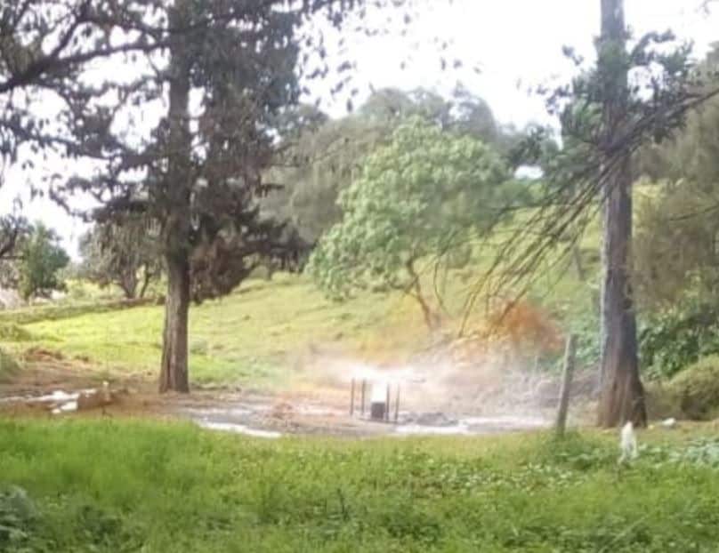 Nakuru: Workers scamper for safety after borehole explodes with natural gas