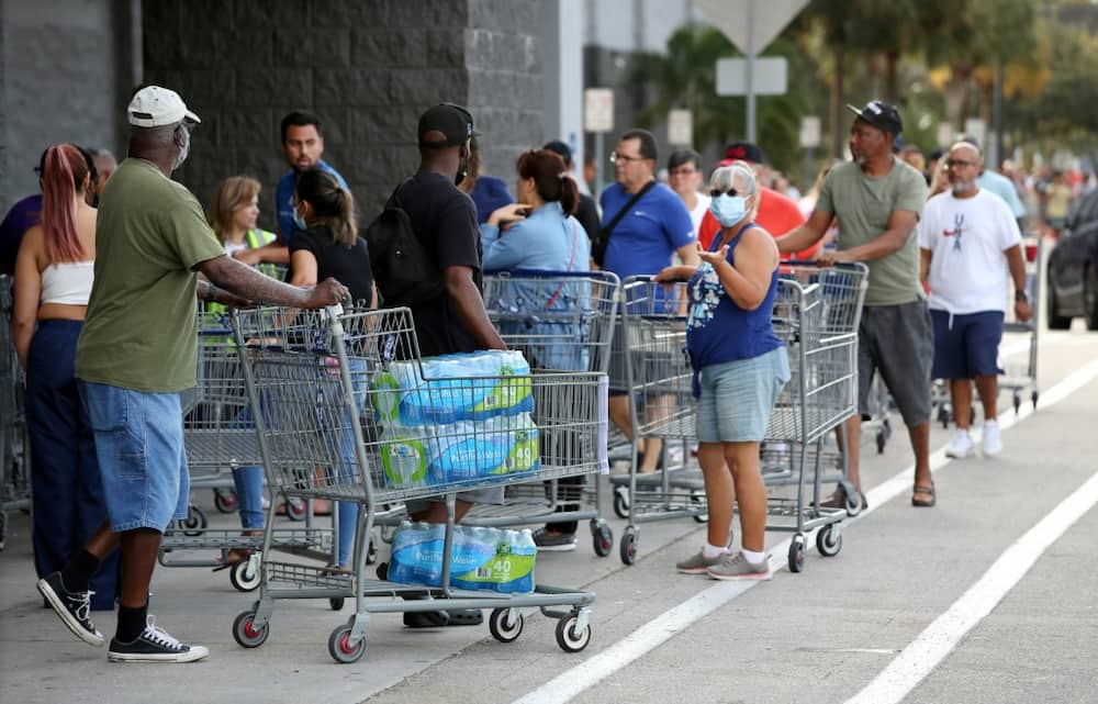 People in the US state of Florida were also preparing for the storm's imminent arrival