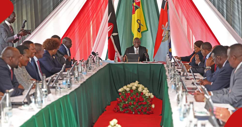 President William Ruto chairs a Cabinet meeting on August 29, 2023.