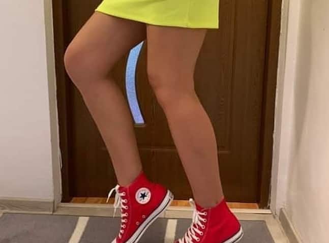 What to wear with red Converse high tops