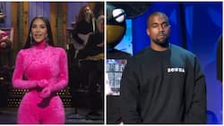Kim Kardashian Claims Kanye West Walked out of Her SNL Monologue after Divorce Cracks