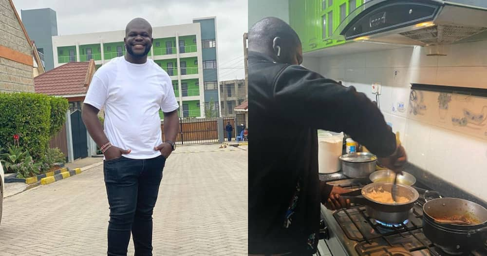 Billy Miya was recently spotted cooking for his wife.