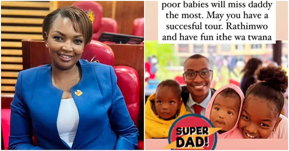 Karen Nyamu Amuaga Samidoh Anapoondoka Kwenda Marekani, Asema Watoto Watamkosa: "Super Dad"