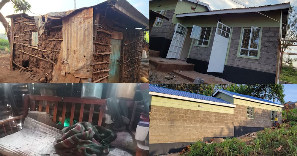 Wanja Mwaura built a house for a needy family.