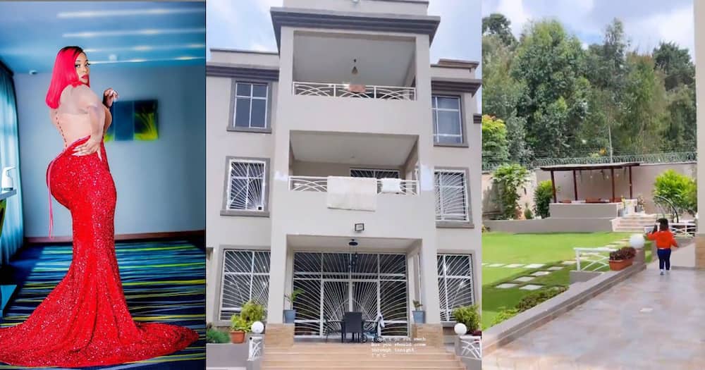 Risper Faith Shows Off Completed Mega-Mansion She Started Building Three Years Ago