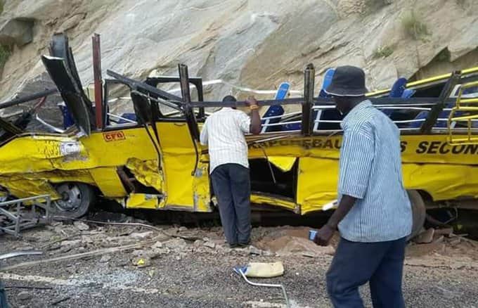 One dead, driver injured as school bus falls off cliff in Egeyo Marakwet