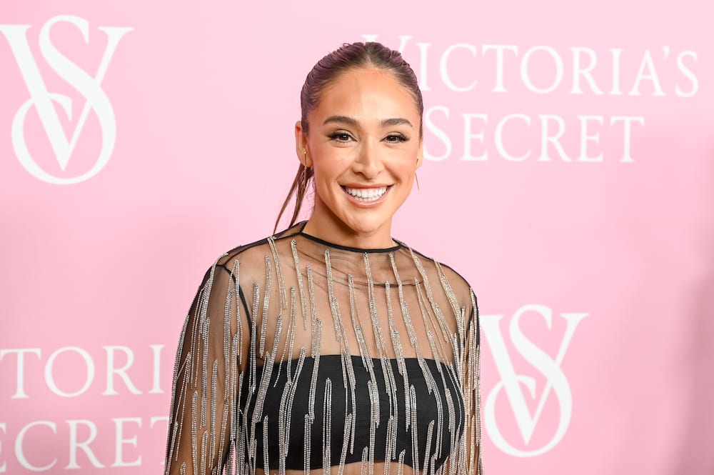 Kayla Itsines on the red carpet at the Victoria's Secret World Tour event