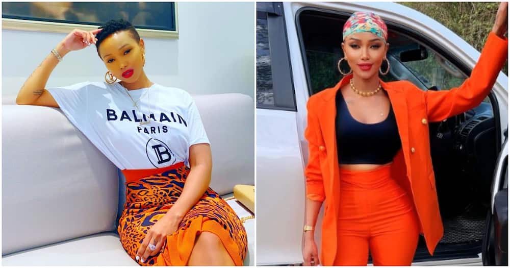 Huddah Monroe said she started being spoilt from a young age. Photo: Huddah Monroe.