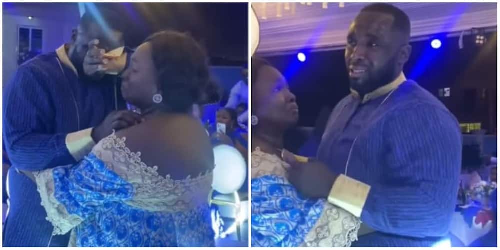 He left netizens astonished by his crying act on the dancefloor. Photo: Screengrabs from video shared by @sorce_photography.
