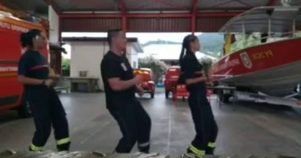 Fire dance moves from Portuguese firefighters go viral
