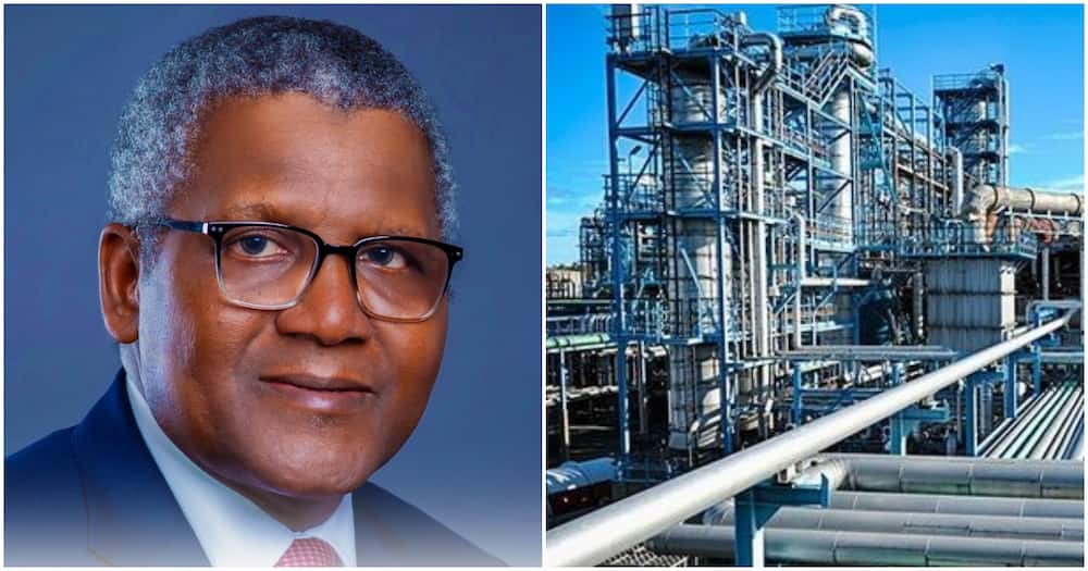 Aliko Dangote said the plant is the largest in the world.