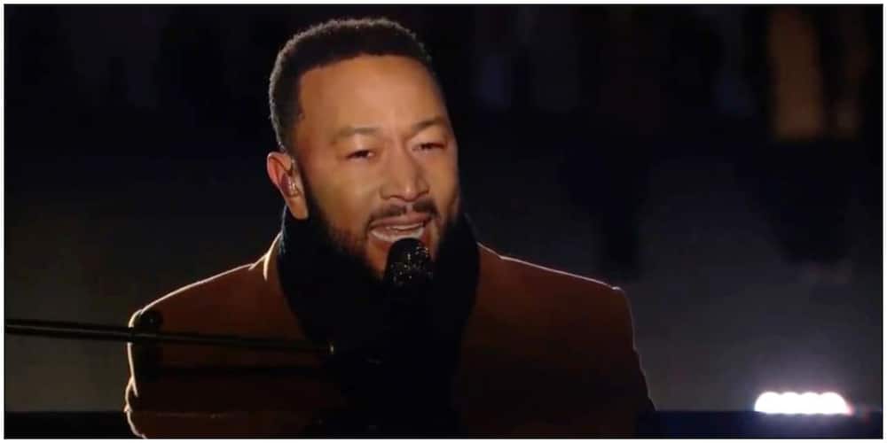 John Legend performs Feeling Good at Biden, Harris inauguration celebration