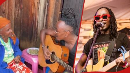 Kikuyu Musician Melts Hearts after Serenading Grandmother in Lovely Video: "Priceless"
