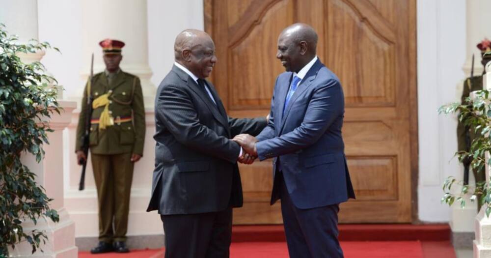 Presidents Cyril Ramaphosa and William Ruto.