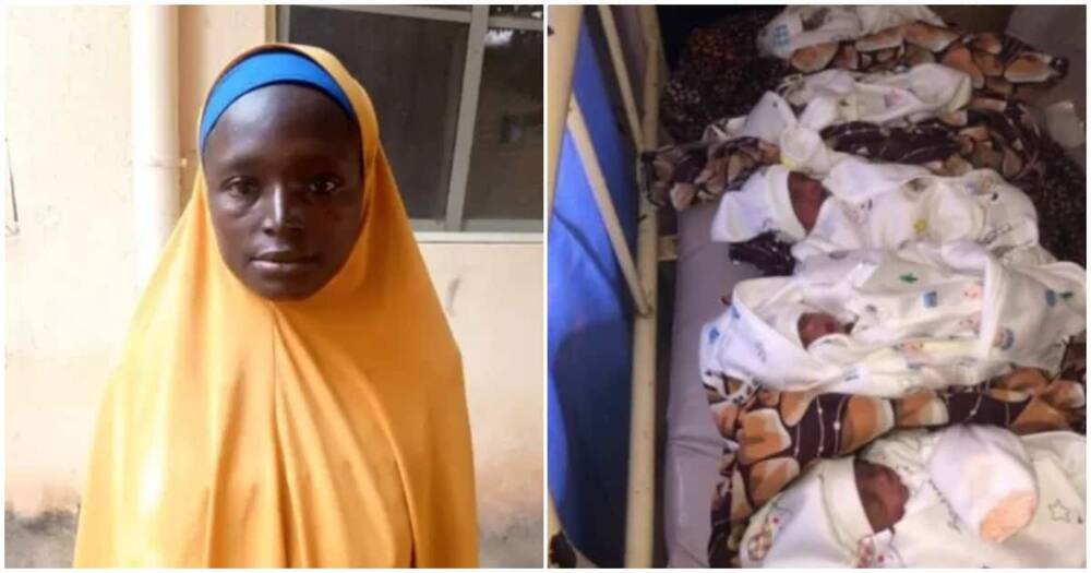 Hajara Shu'aibu, Katsina, Nigerian woman delivers 18 babies, twins twice, 9 babies