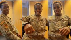 Beautiful Kenyan Serving in US Army Jumps on Vaida Craze, Men Flock to Her Comments