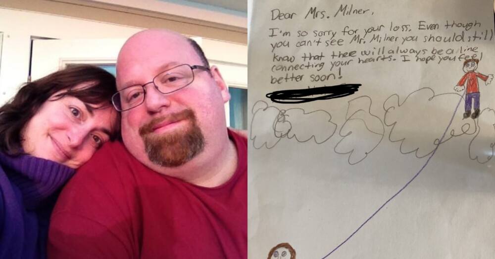 This teacher's students wrote a very thoughtful note to try and help her feel better. Images: Melissa Milner