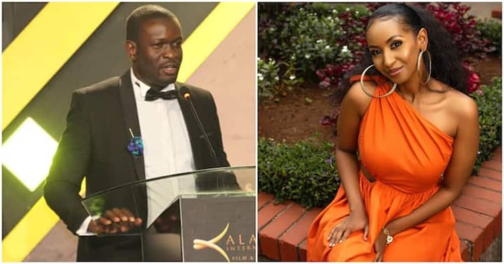 Edwin Sifuna disclosed that he attended this year's Kalasha Awards hoping to meet Sarah Hassan. Photo: Edwin Sifuna, Sarah Hassan.