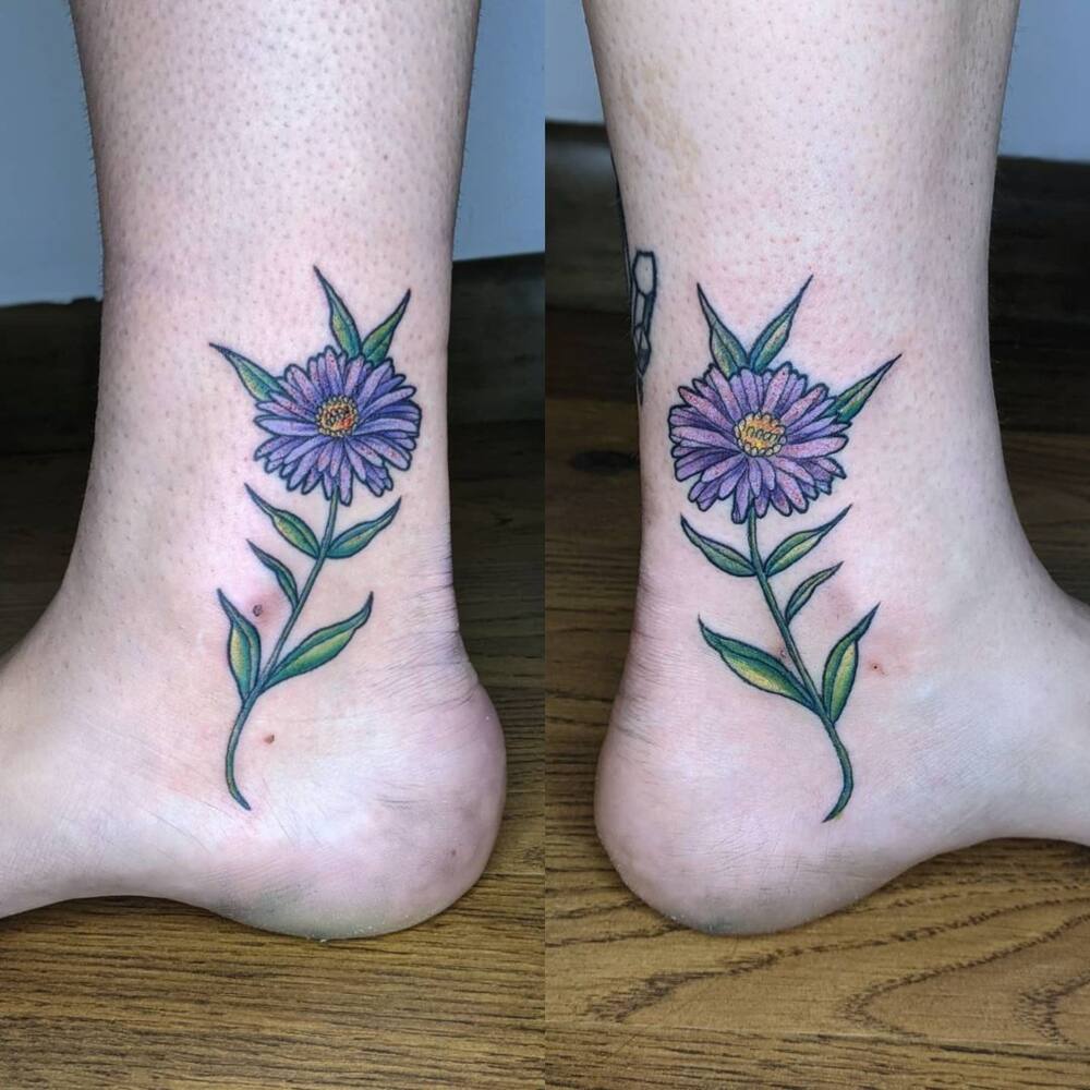 butterfly tattoos on ankle