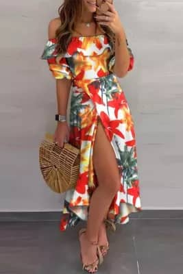 Modern hawaiian shop outfit for female