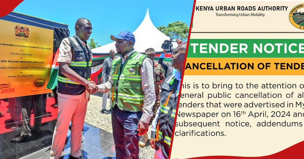 Kenya Urban Roads Authority cancels tenders.