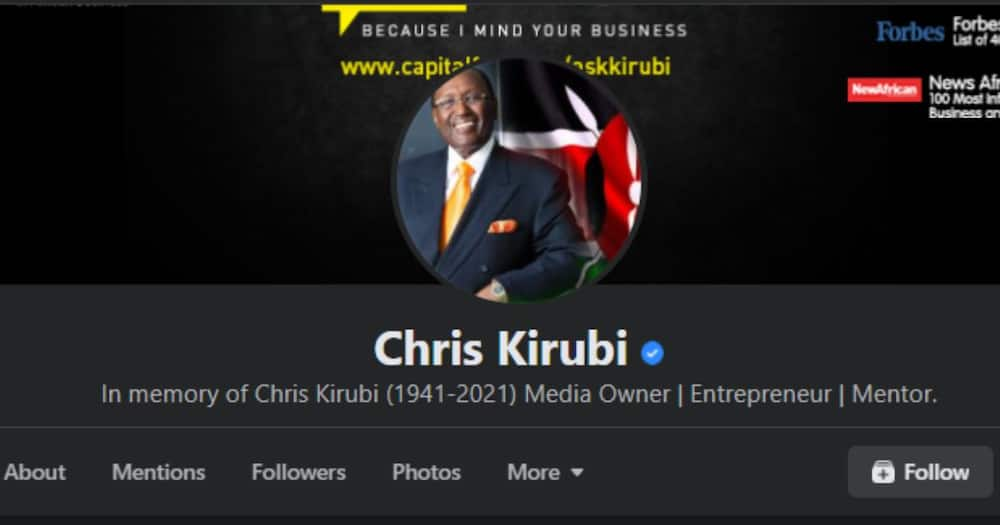 Chris Kirubi’s died recently after a long battle with cancer.